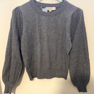 Loft pleated sleeve sweater